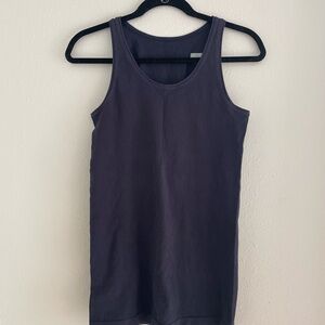 Athleta Slate Ribbed Scoop Tank Dress